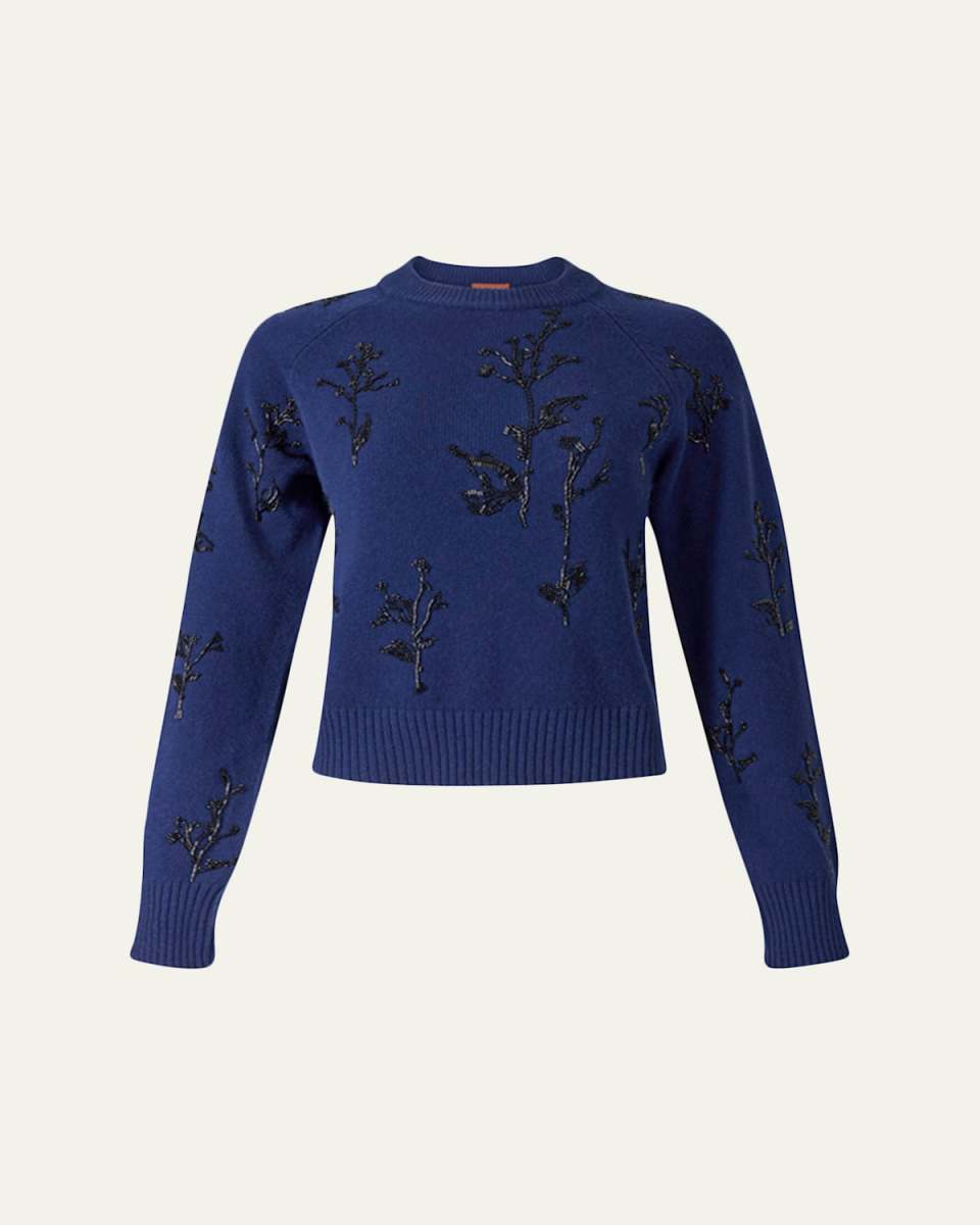 Paulie Beaded Crewneck Sweater